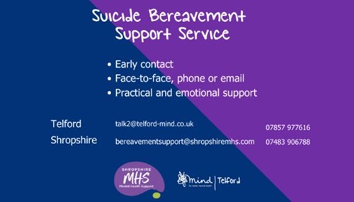 Shrops and Telford Bereaved by Suicide Service 
